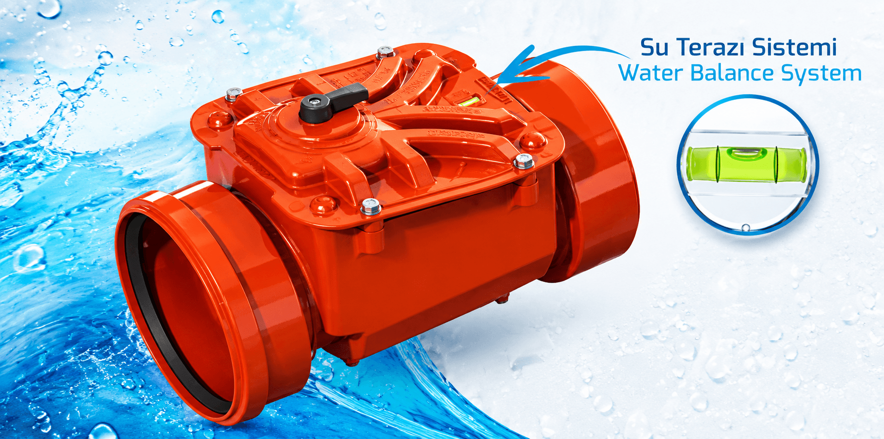 LuxWares locked anti flooding valve with water balance system